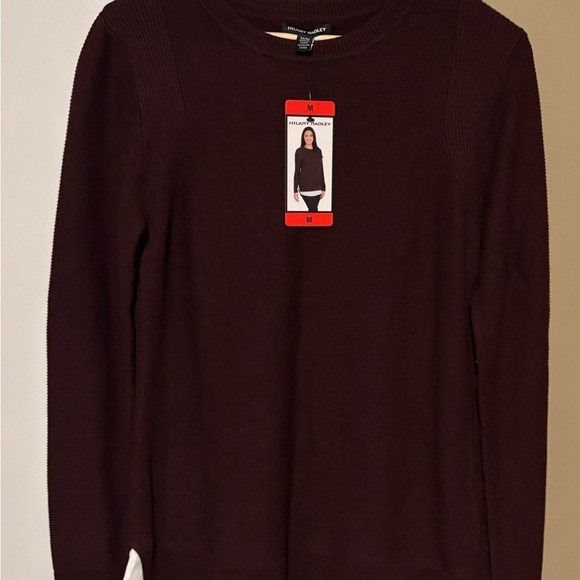 Hilary Radley Burgundy Blouse - Picture 2 of 7